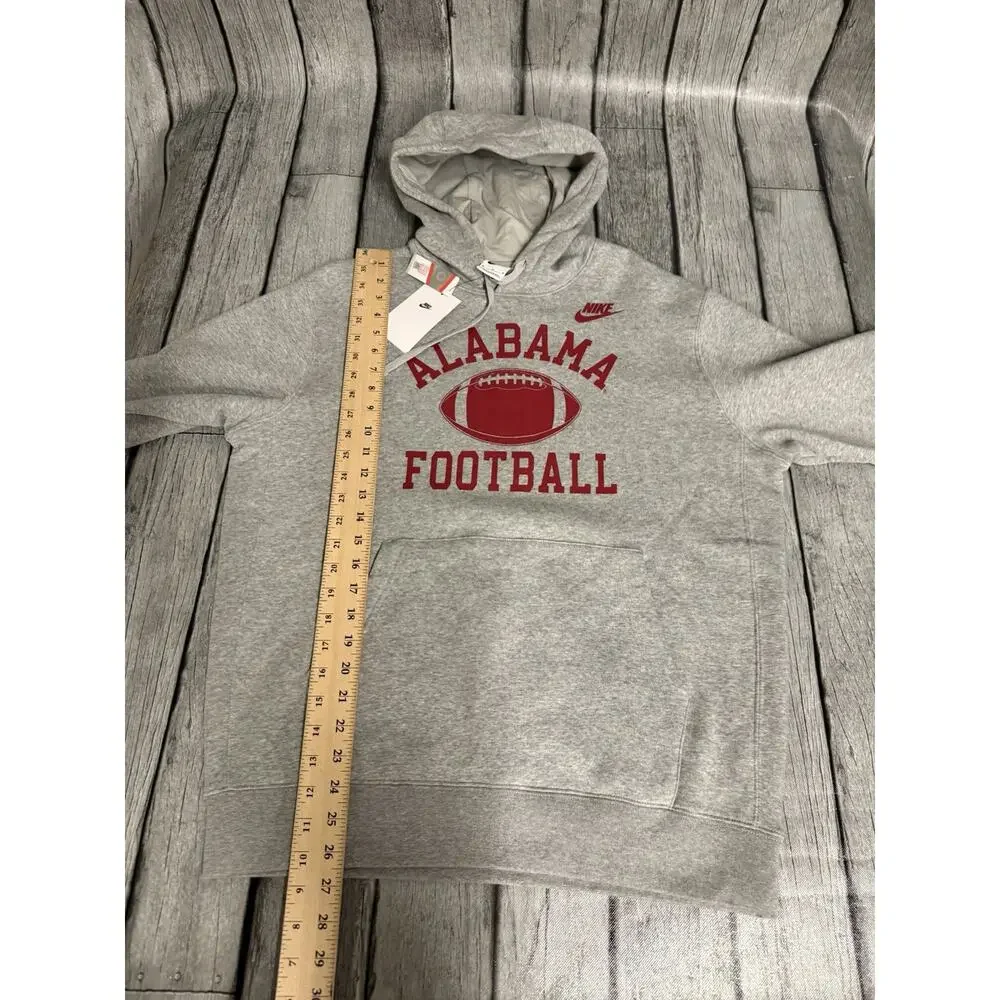 NWT Men’s Nike Alabama Crimson Tide Legacy Football Icon Hoodie Sz Medium Grey
